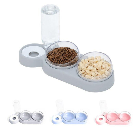 2 in 1 pet feeder & water dispenser